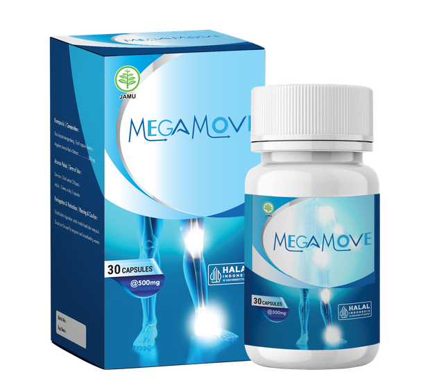 Megamove — suplemen kesehatan sendi, botol premium